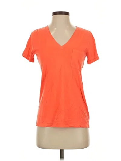 Pre-owned Madewell Short Sleeve T-shirt In Orange