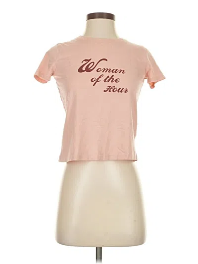 Pre-owned Madewell Short Sleeve T-shirt In Pink