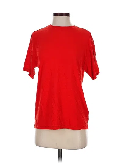 Pre-owned Madewell Short Sleeve T-shirt In Red
