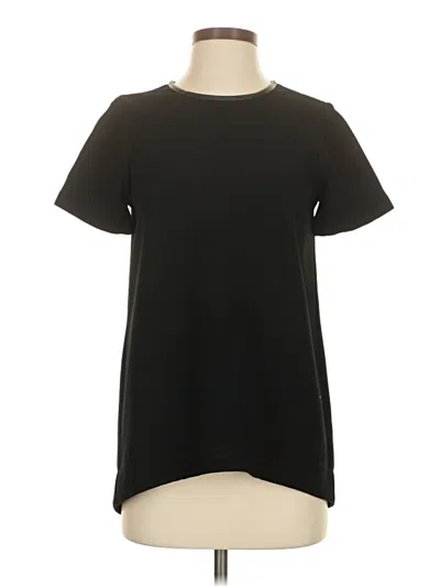 Pre-owned Madewell Short Sleeve Top Black Crew Neck Tops