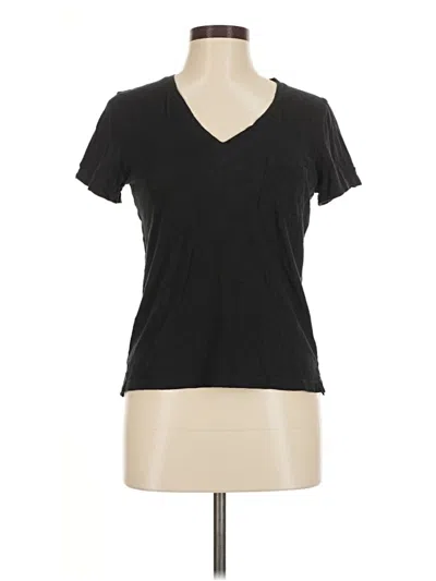 Pre-owned Madewell Short Sleeve T-shirt In Black