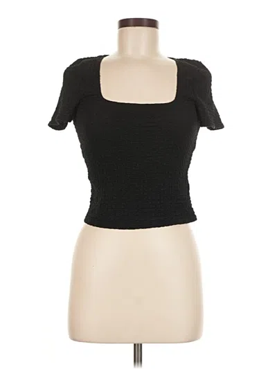 Pre-owned Madewell Short Sleeve T-shirt In Black