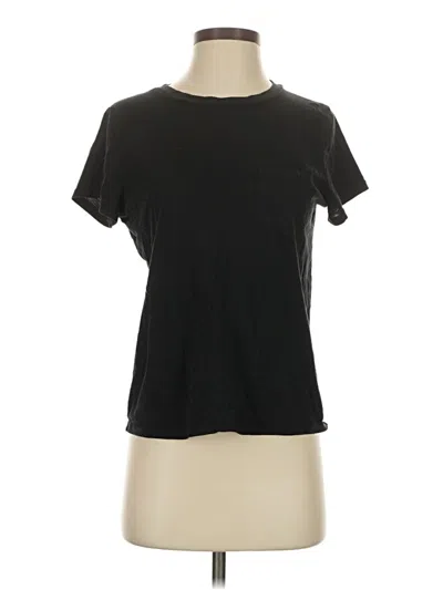Pre-owned Madewell Short Sleeve T-shirt In Black