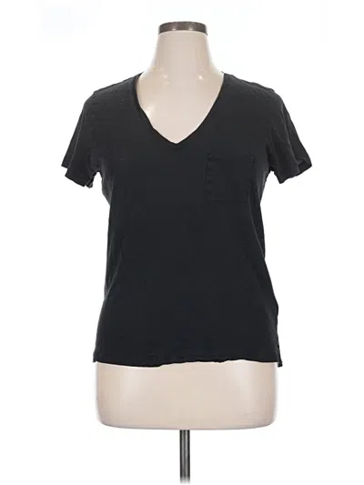 Pre-owned Madewell Short Sleeve T-shirt In Black