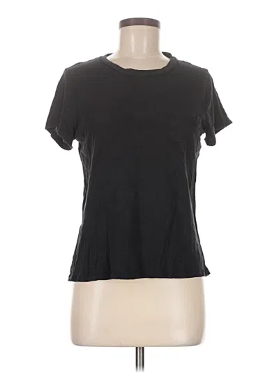 Pre-owned Madewell Short Sleeve T-shirt In Black
