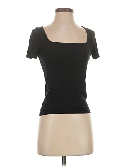Pre-owned Madewell Short Sleeve T-shirt In Black