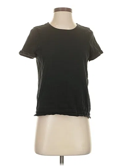 Pre-owned Madewell Short Sleeve T-shirt In Black