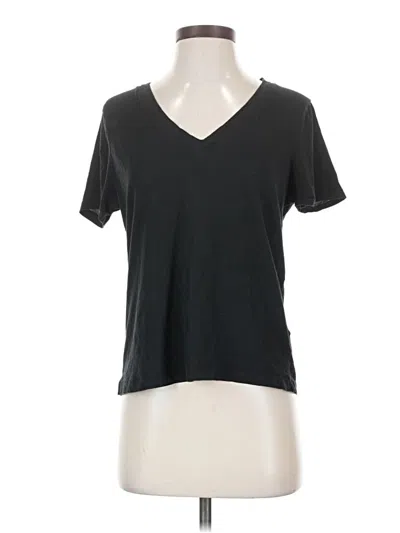 Pre-owned Madewell Short Sleeve T-shirt In Black