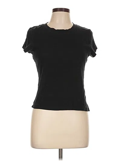 Pre-owned Madewell Short Sleeve T-shirt In Black