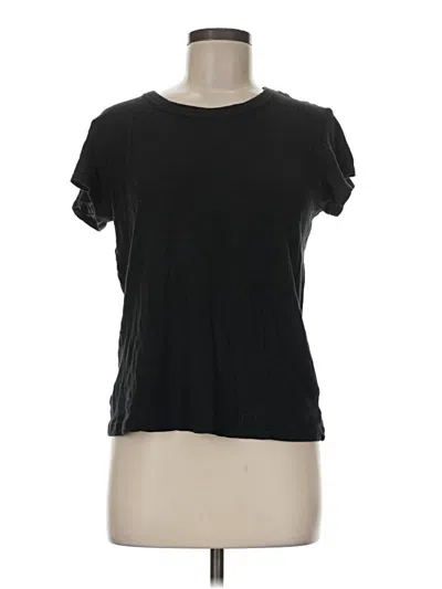 Pre-owned Madewell Short Sleeve T-shirt In Black