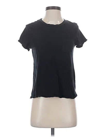 Pre-owned Madewell Short Sleeve T-shirt In Black