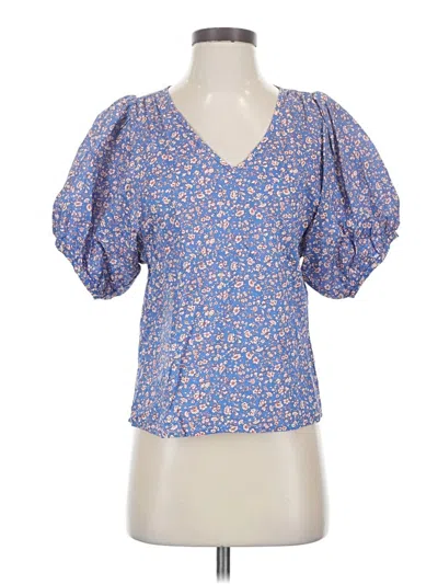 Pre-owned Madewell Short Sleeve T-shirt In Blue