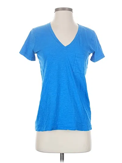 Pre-owned Madewell Short Sleeve T-shirt In Blue