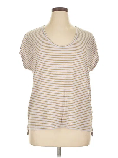 Pre-owned Madewell Short Sleeve T-shirt In Brown