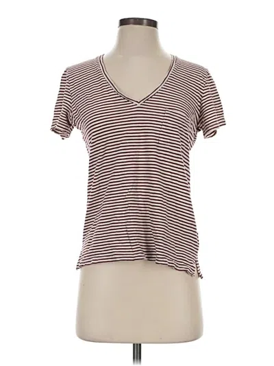 Pre-owned Madewell Short Sleeve T-shirt In Brown