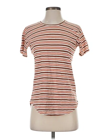 Pre-owned Madewell Short Sleeve T-shirt In Brown