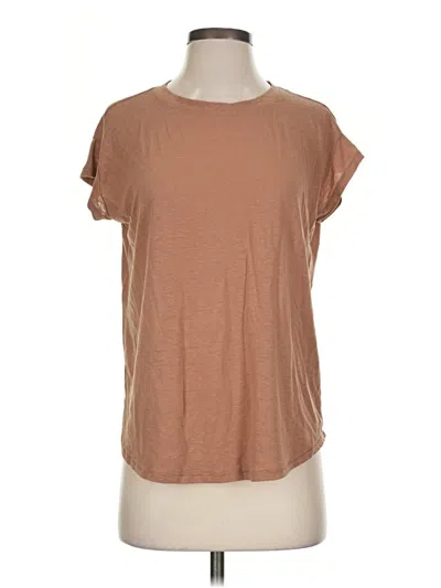 Pre-owned Madewell Short Sleeve T-shirt In Brown