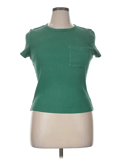 Pre-owned Madewell Short Sleeve T-shirt In Green
