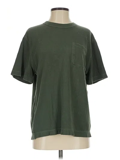 Pre-owned Madewell Short Sleeve T-shirt In Green