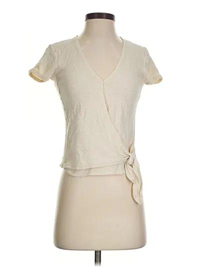 Pre-owned Madewell Short Sleeve T-shirt In Ivory