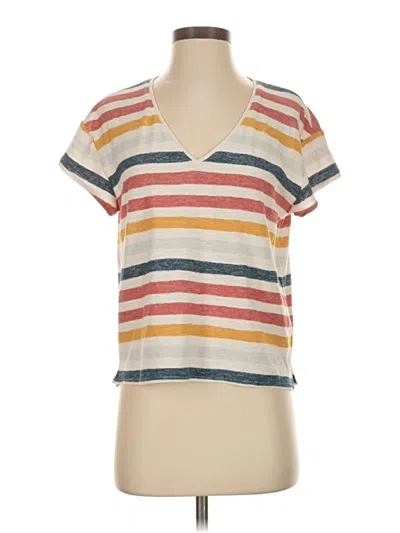 Pre-owned Madewell Short Sleeve T-shirt In Ivory