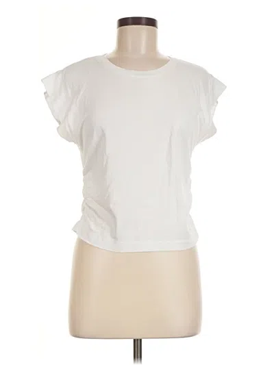 Pre-owned Madewell Short Sleeve T-shirt In Ivory