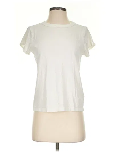 Pre-owned Madewell Short Sleeve T-shirt In Ivory