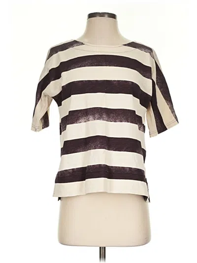 Pre-owned Madewell Short Sleeve T-shirt In Ivory