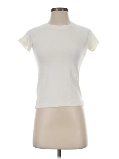 Pre-owned Madewell Short Sleeve T-shirt In Ivory