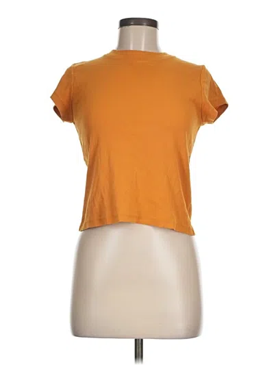 Pre-owned Madewell Short Sleeve T-shirt In Orange