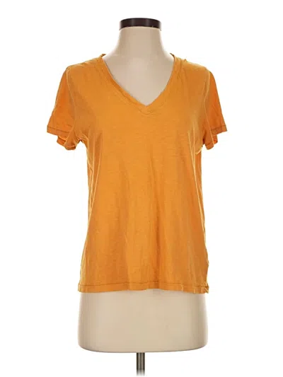 Pre-owned Madewell Short Sleeve T-shirt In Orange