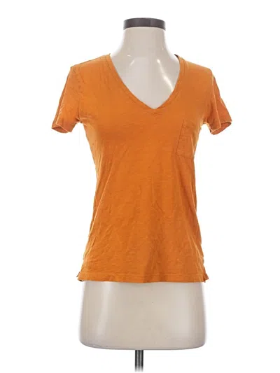 Pre-owned Madewell Short Sleeve T-shirt In Orange