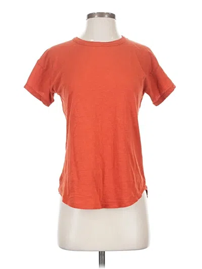Pre-owned Madewell Short Sleeve T-shirt In Orange