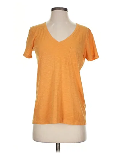 Pre-owned Madewell Short Sleeve T-shirt In Orange