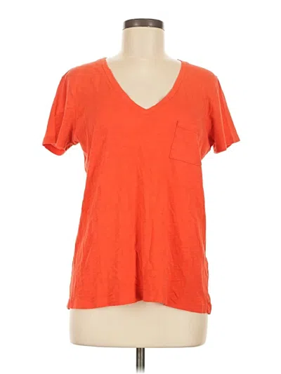 Pre-owned Madewell Short Sleeve T-shirt In Orange