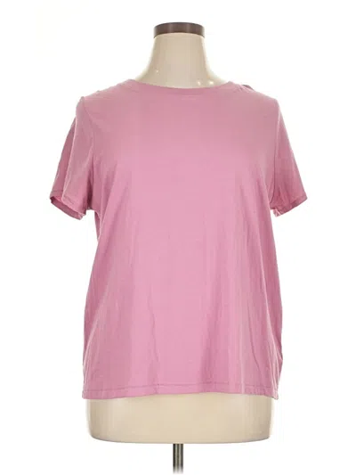 Pre-owned Madewell Short Sleeve T-shirt In Pink