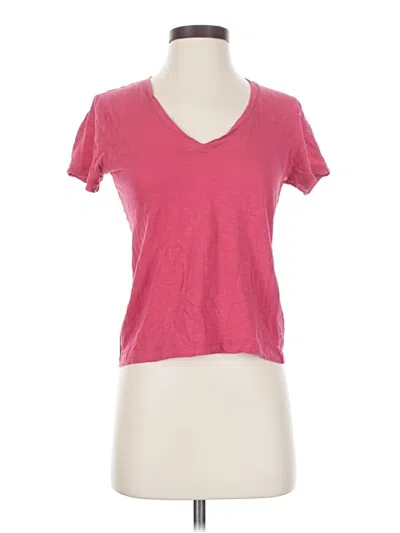 Pre-owned Madewell Short Sleeve T-shirt In Pink
