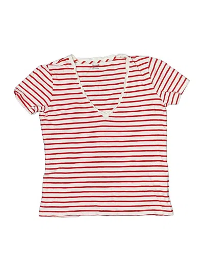Pre-owned Madewell Short Sleeve T-shirt In Red