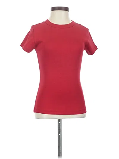 Pre-owned Madewell Short Sleeve T-shirt In Red