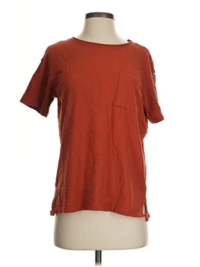 Pre-owned Madewell Short Sleeve T-shirt In Red