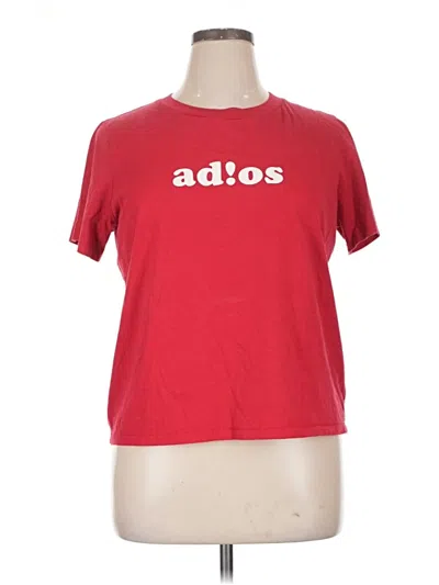 Pre-owned Madewell Short Sleeve T-shirt In Red