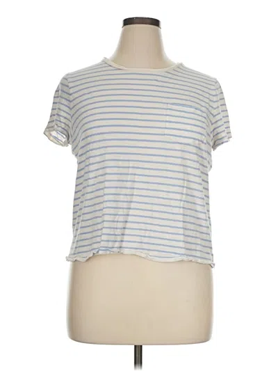 Pre-owned Madewell Short Sleeve T-shirt In Silver