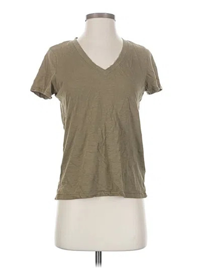 Pre-owned Madewell Short Sleeve T-shirt In Tan