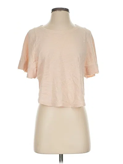 Pre-owned Madewell Short Sleeve T-shirt In Tan