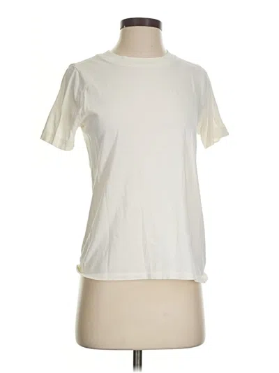 Pre-owned Madewell Short Sleeve T-shirt In White