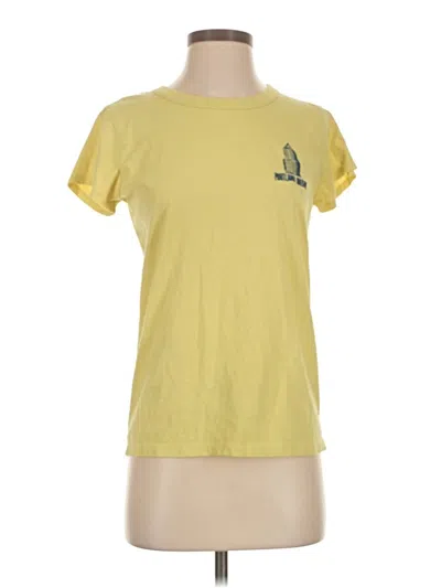 Pre-owned Madewell Short Sleeve T-shirt In Yellow