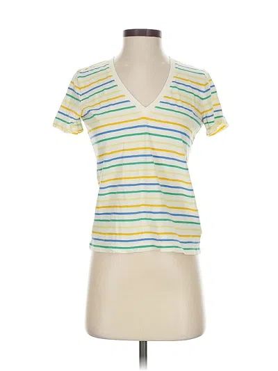 Pre-owned Madewell Short Sleeve T-shirt In Yellow