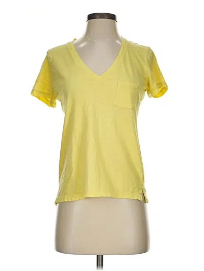 Pre-owned Madewell Short Sleeve T-shirt In Yellow