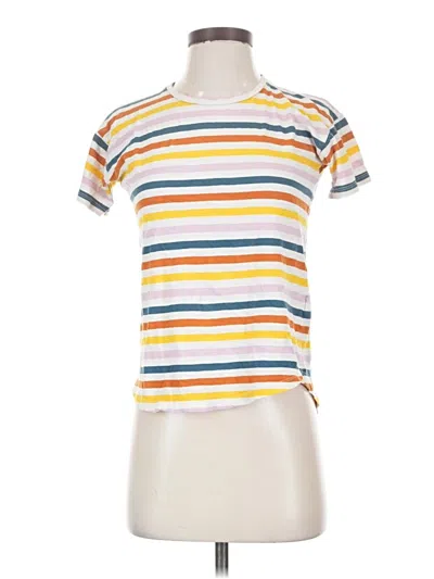 Pre-owned Madewell Short Sleeve T-shirt In Yellow