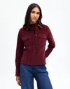 Madewell Shrunken Button-front Shirt In Cabernet